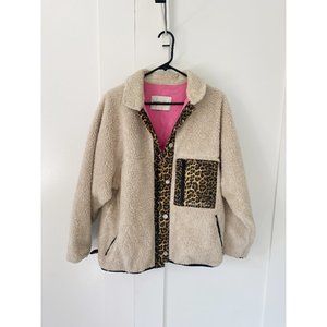 Rare Sandy Liang Cream Fleece Jacket